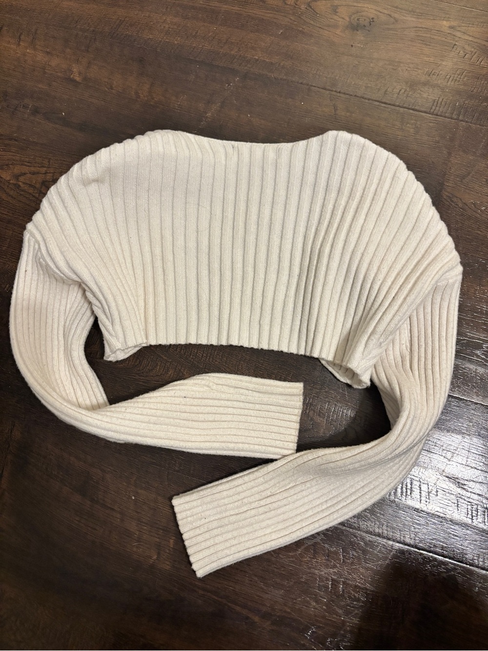 Cropped Open-Front Cardigan - Picture 2 of 2